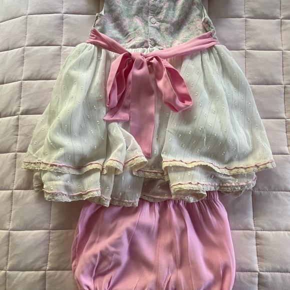 Love & Grow 2pc Pink Floral Lace Set Size 4T - Picture 13 of 16